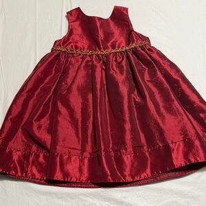 Elegant Red Kids Perfectly Dressed Christmas Dress